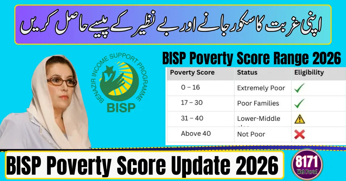 BISP Poverty Score Update 2026